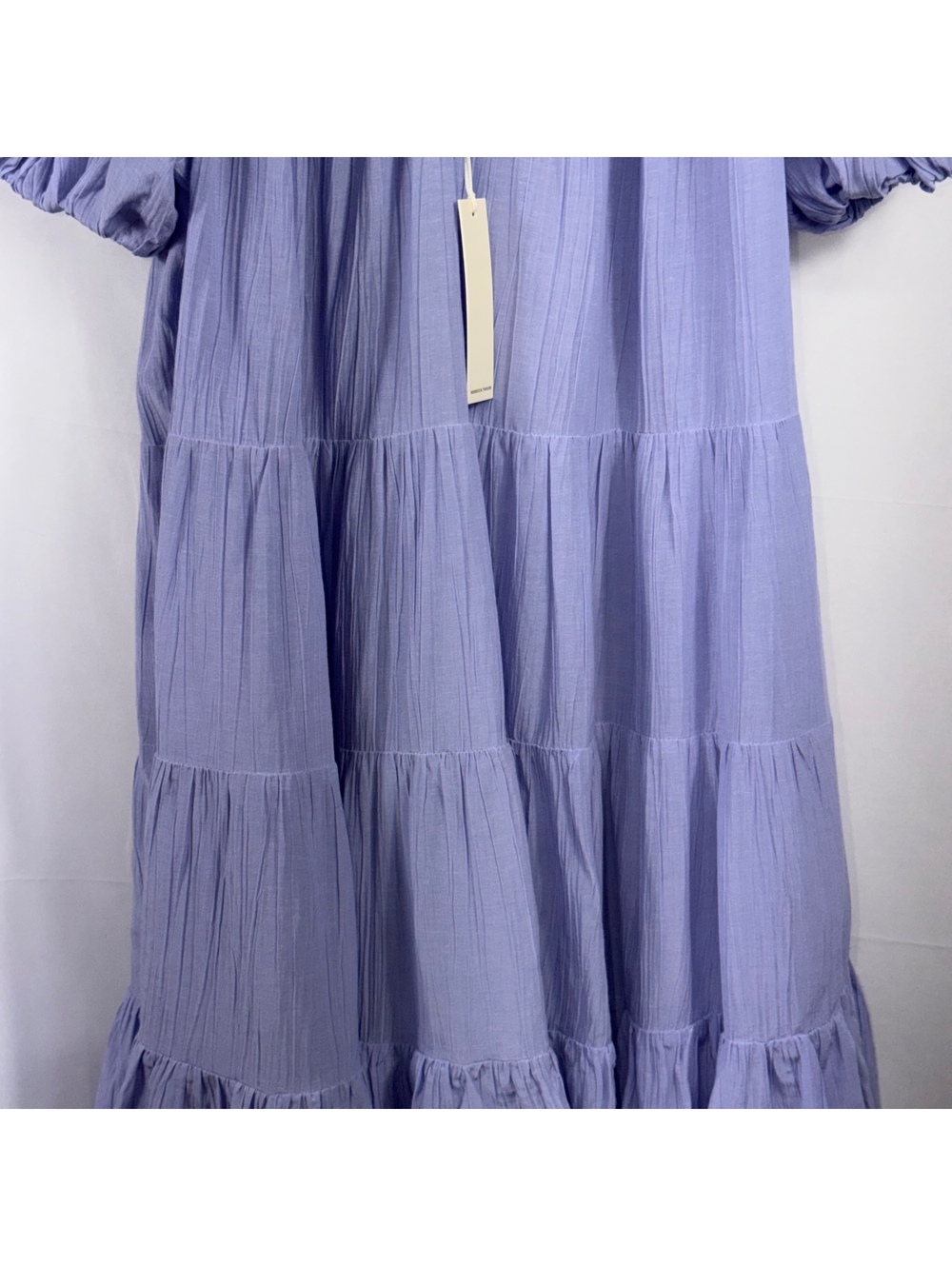 Rebecca Taylor Textured Silk Tiered Dress XL NWT - Picture 5 of 11